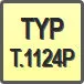 Piktogram - Typ: T.1124P